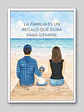 Cuadro Familiar Personalizado -Acuarela de Amor - Miniatura 2
