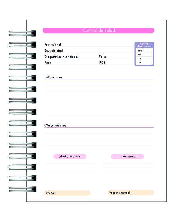 Cuaderno de Control Pediátrico Niña Aventura  9