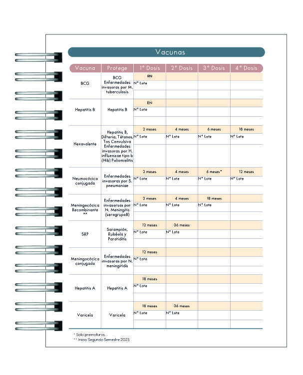 Cuaderno de Control Pediátrico Niño Aventura  5