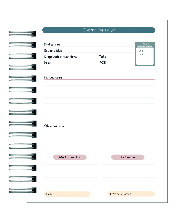Cuaderno de Control Pediátrico Niño Aventura  8