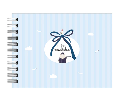 Libro de Recuerdos del Bebé Niño "Mi Primer Año"