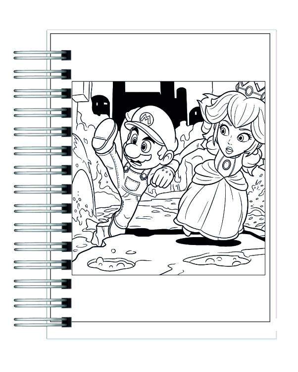 Libro para Colorear Super Mario Galaxy 3