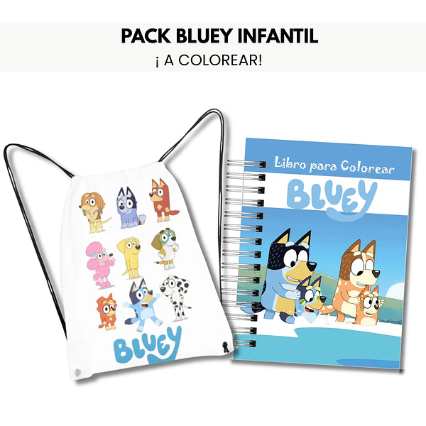 Pack Bluey Infantil · Libro + Mochila
