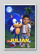 Cuadro Ilustración Personalizada Mi Amigo Sonic - Miniatura 2