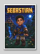 Cuadro Ilustración Personalizada Mi Mundo Minecraft - Edición Niño - Miniatura 2