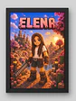 Cuadro Ilustración Personalizada  Mi Mundo Minecraft - Edición Niña - Miniatura 1