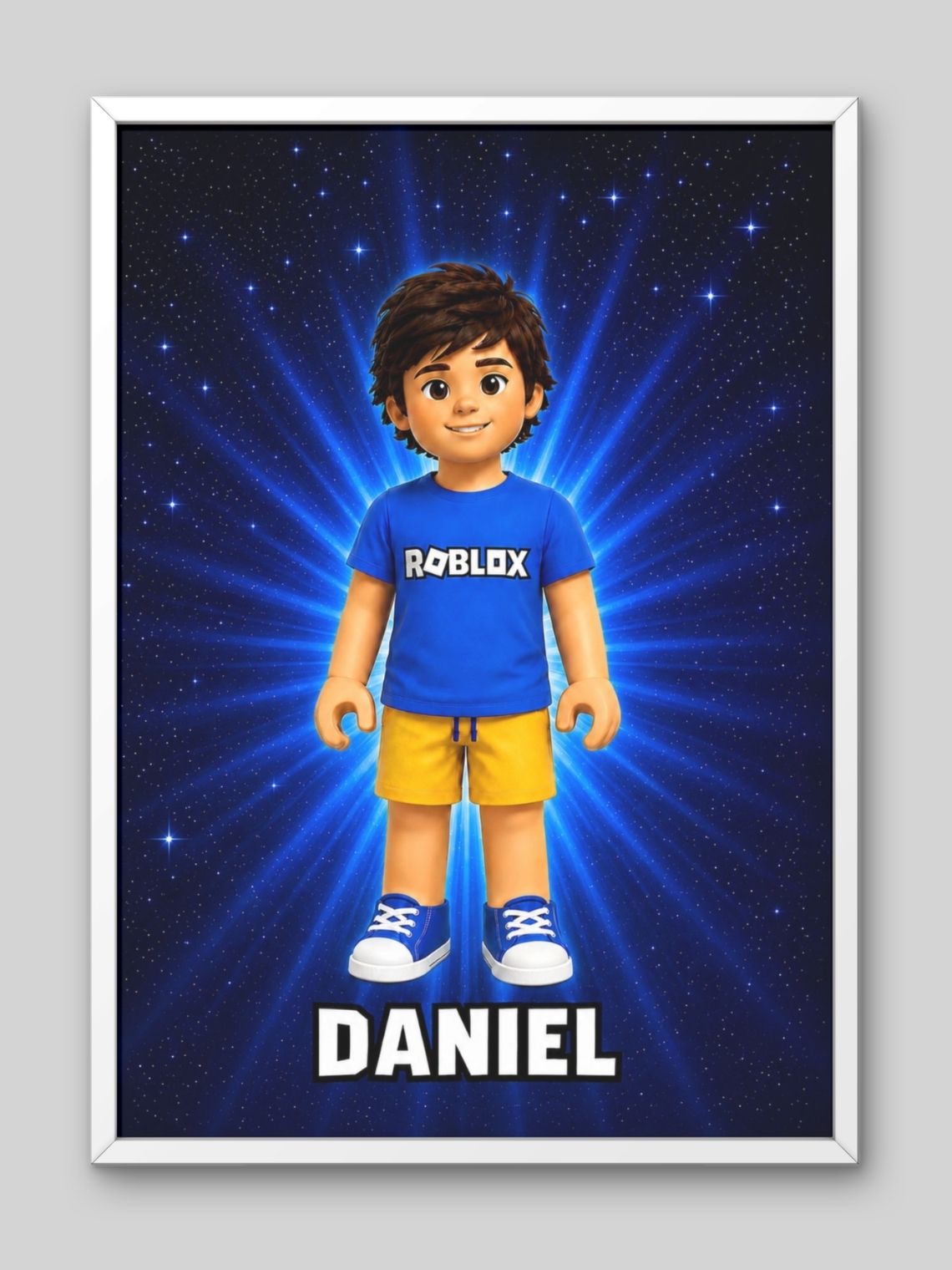 Cuadro Ilustración Personalizada Mi Avatar Roblox - Edición Niño 2