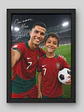 Cuadro Personalizado Mi Selfie con Cristiano Ronaldo - Miniatura 1