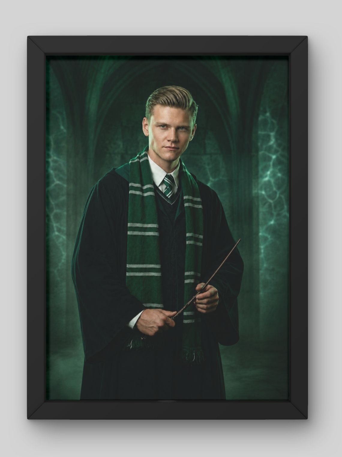 Cuadro Fotomontaje Personalizado Harry Potter: Elige cualquiera de las 4 Escuelas