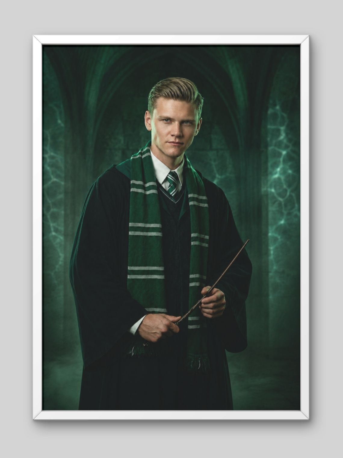 Cuadro Fotomontaje Personalizado Harry Potter: Elige cualquiera de las 4 Escuelas