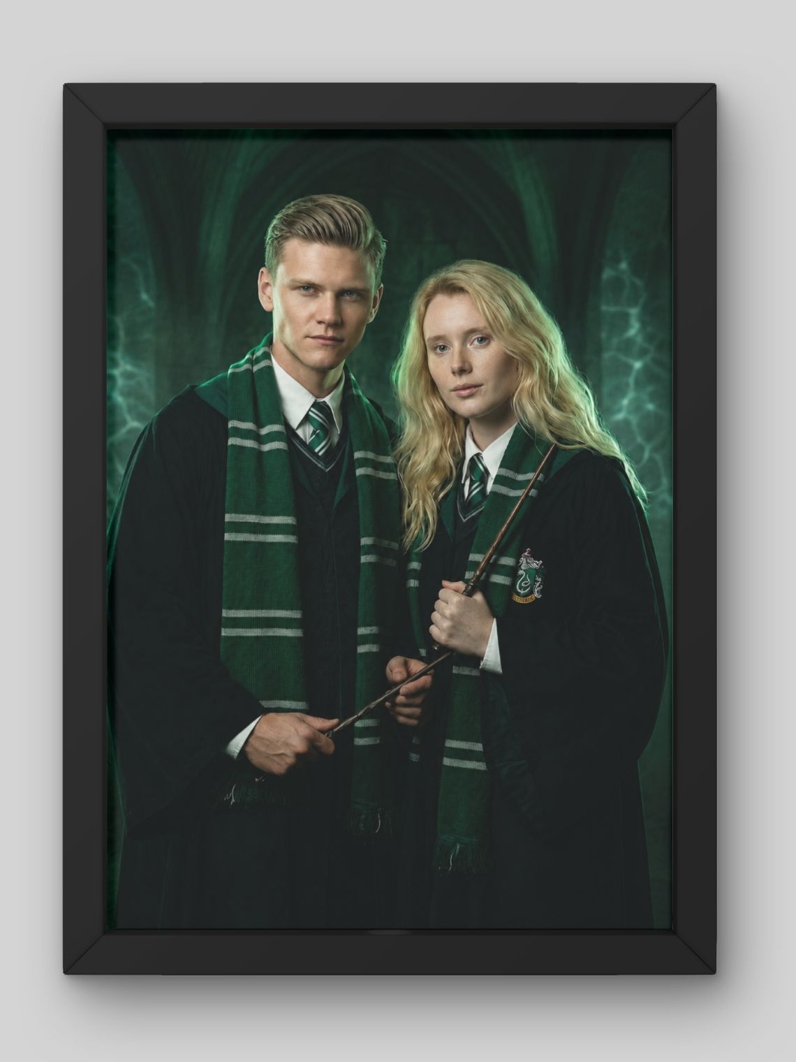 Cuadro Fotomontaje Personalizado Harry Potter: Elige cualquiera de las 4 Escuelas