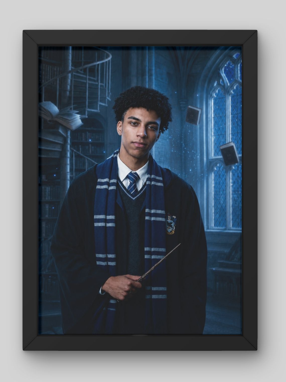Cuadro Fotomontaje Personalizado Harry Potter: Elige cualquiera de las 4 Escuelas