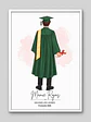 Cuadro Ilustrado Personalizado Graduación 4° Medio Hombre - Recuerdo de Licenciatura - Miniatura 6