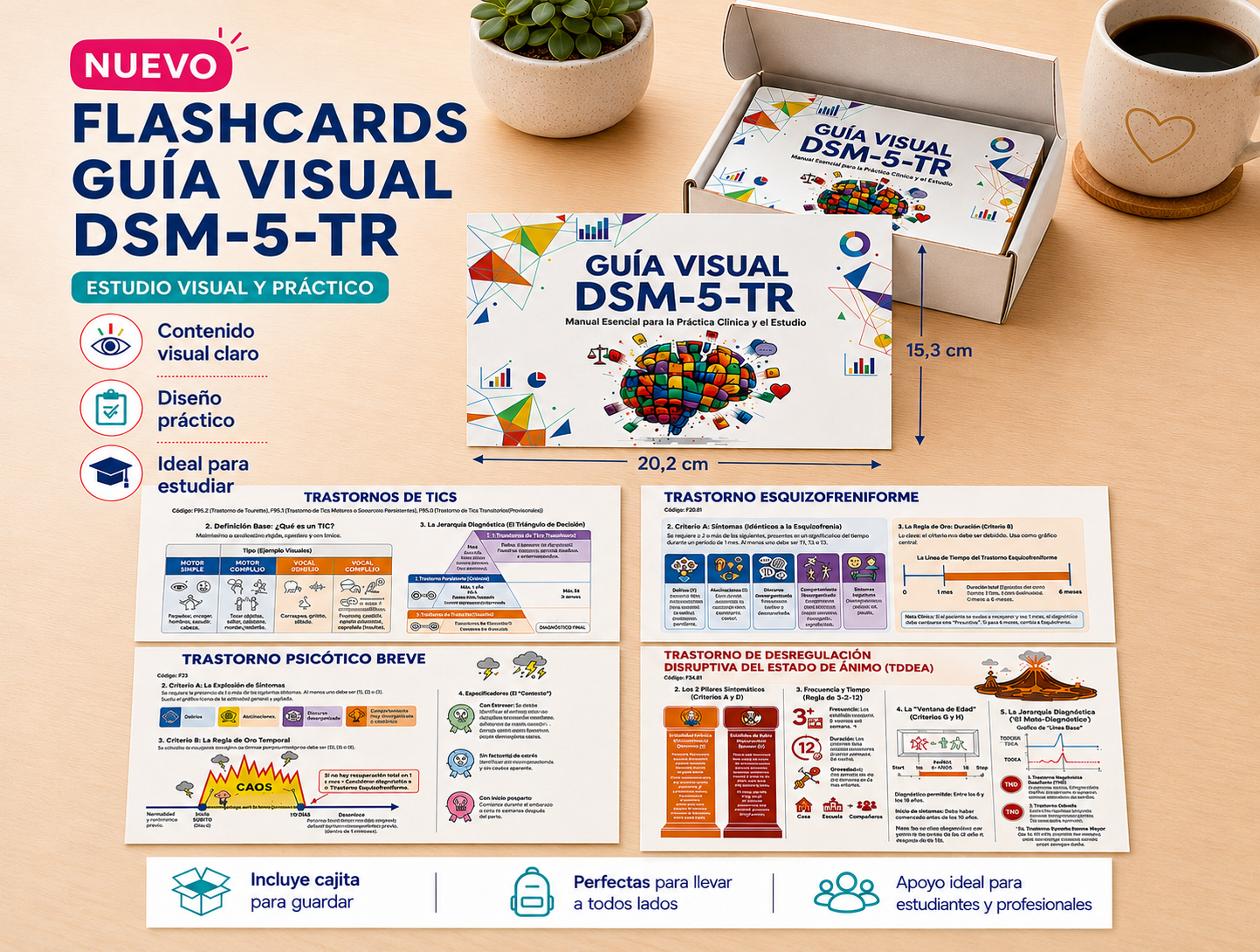  |Tarjetones de  Guía Visual DSM-5-TR | 80 Infografías 2