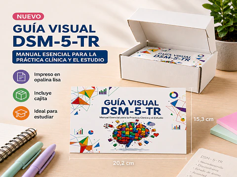  |Tarjetones de  Guía Visual DSM-5-TR | 80 Infografías