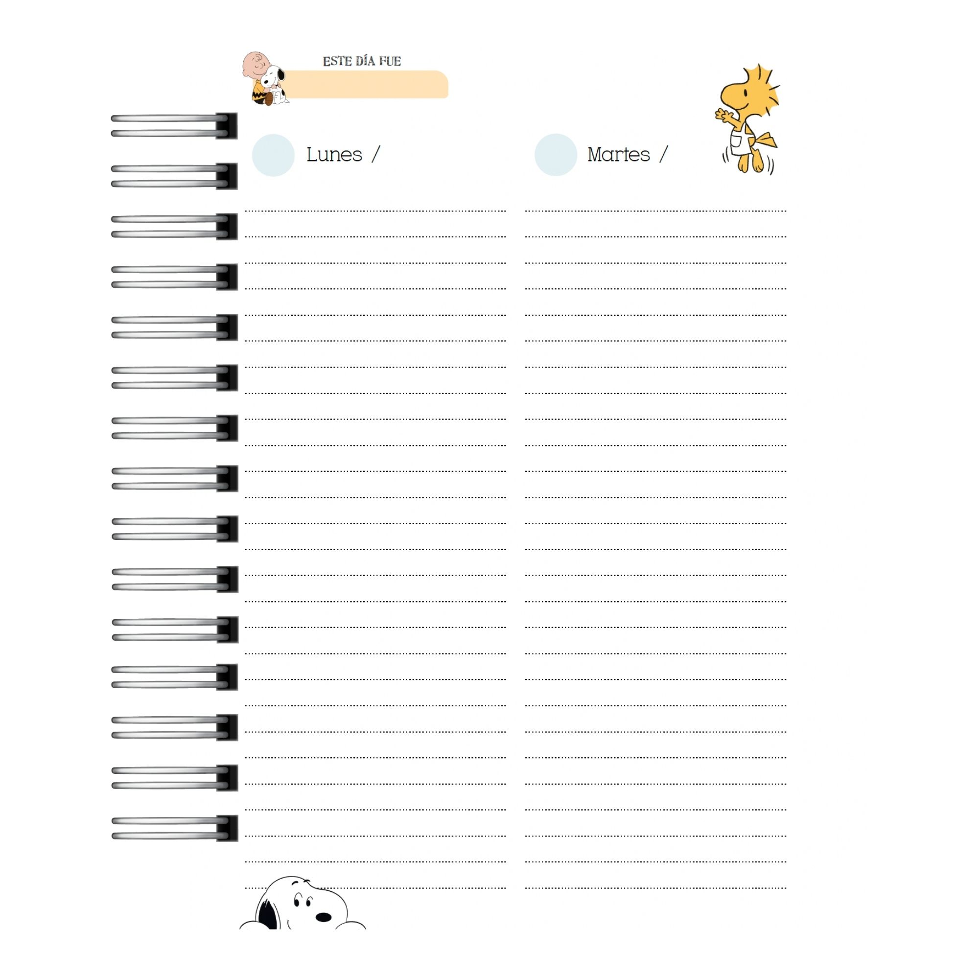 Agenda Snoopy 2027 10