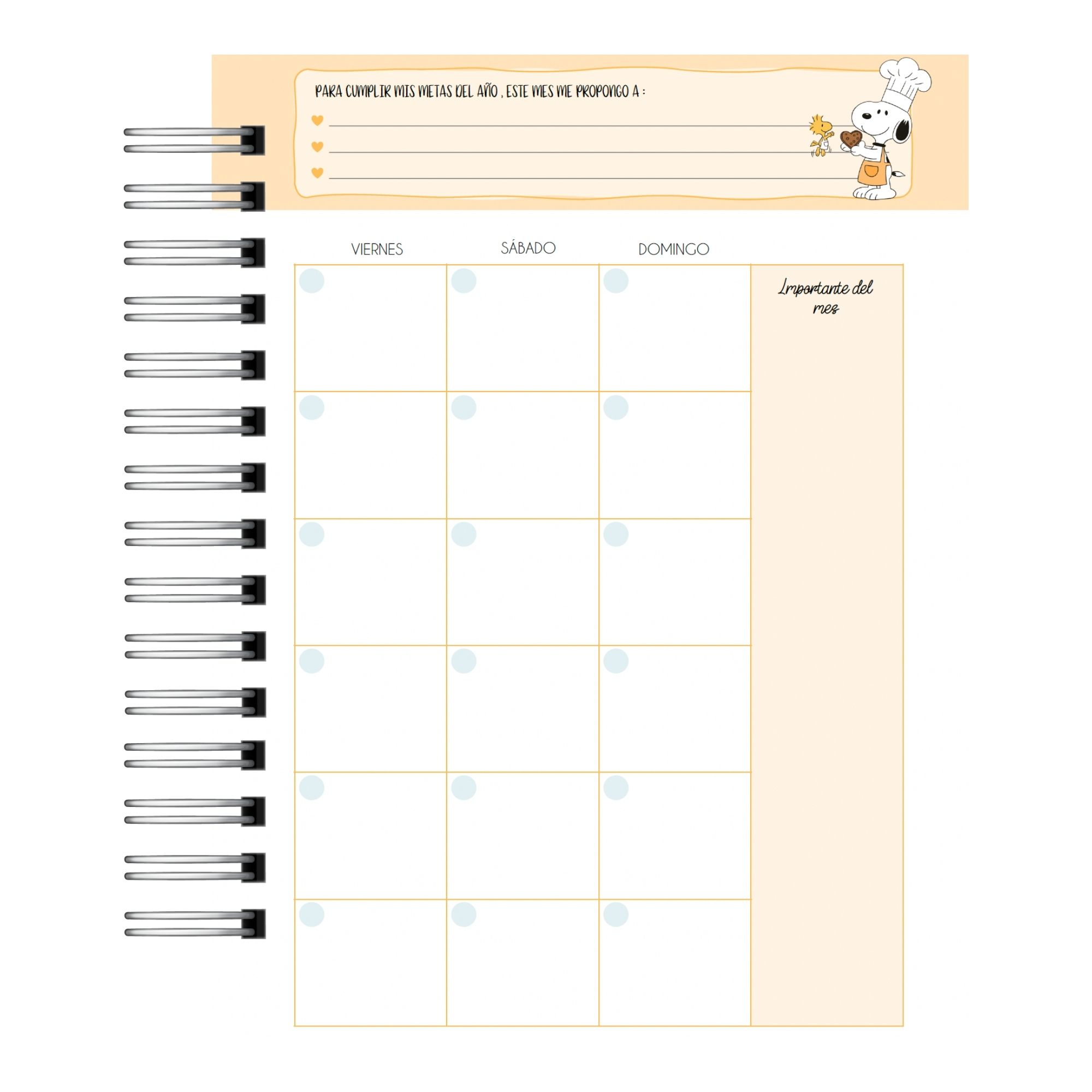 Agenda Snoopy 2027 9
