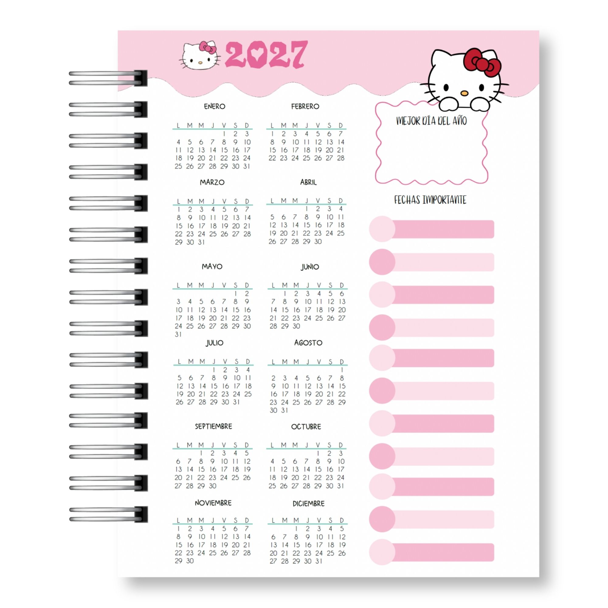 Agenda Hello Kitty 2027 4