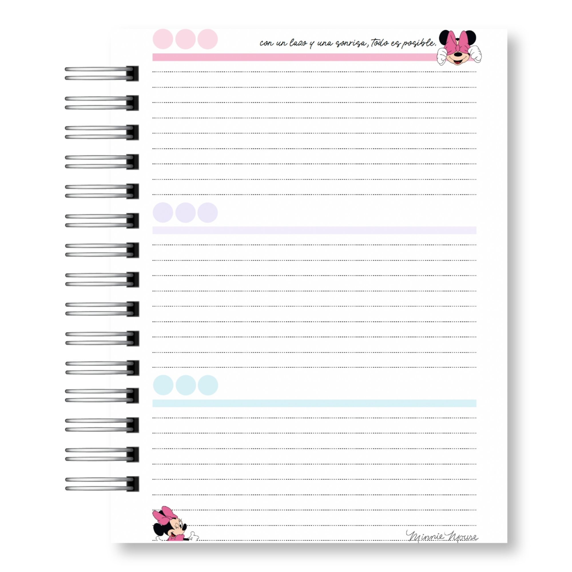 Agenda Minnie Mouse Disney 2027 7