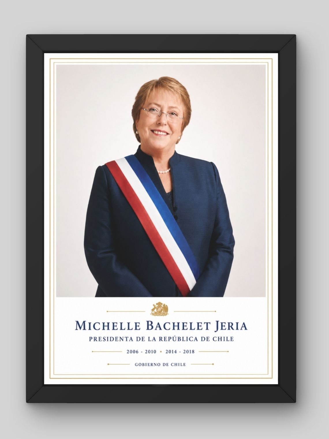 Cuadro Presidencial Estilo Retrato – Michelle Bachelet 1