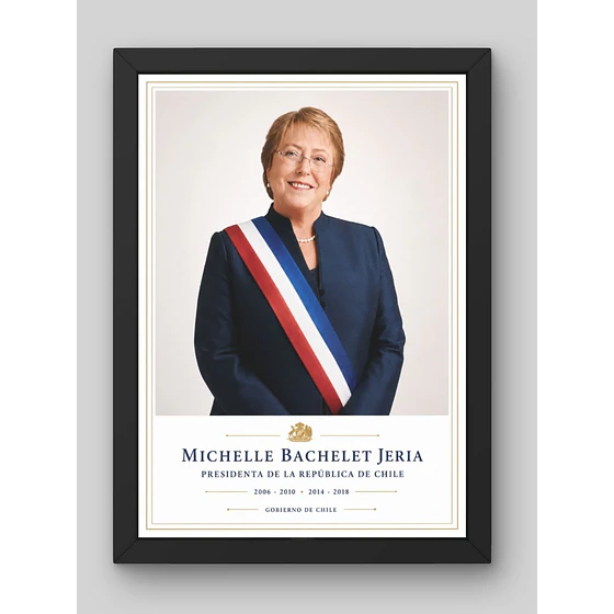 Michelle Bachelet – cuadro estilo retrato Pigyfante