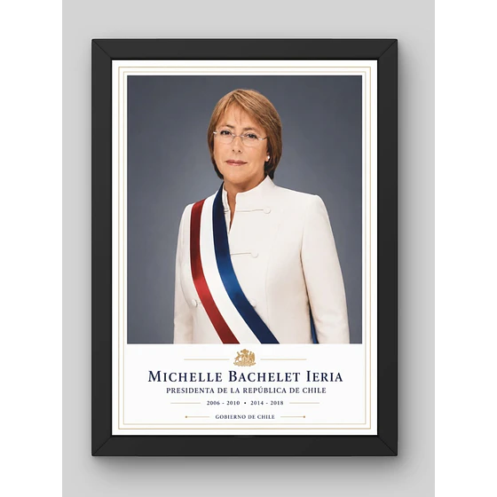 Michelle Bachelet – cuadro estilo retrato Pigyfante