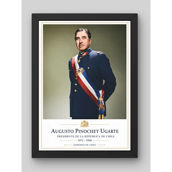 Augusto Pinochet – cuadro estilo retrato Pigyfante