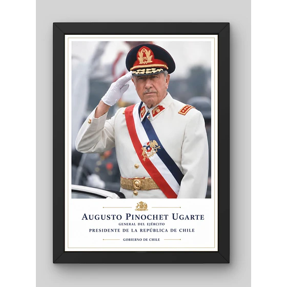 Augusto Pinochet – cuadro estilo retrato Pigyfante