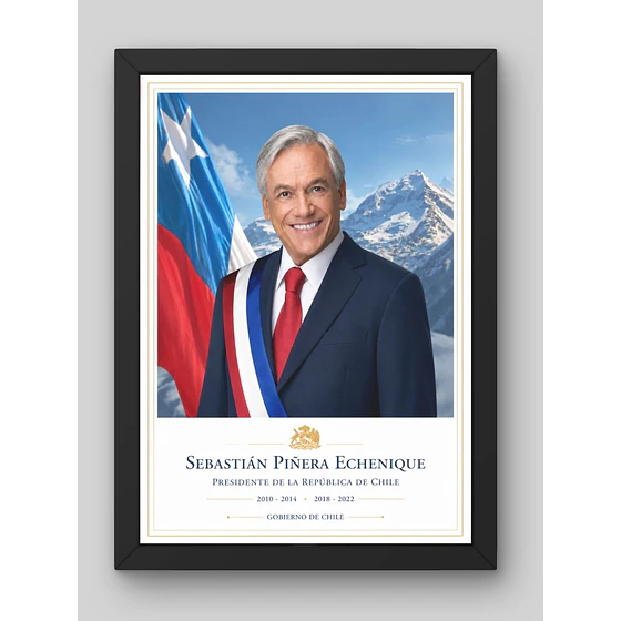 Sebastián Piñera – cuadro estilo retrato Pigyfante