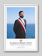 Cuadro Presidencial Estilo Retrato – Gabriel Boric - Miniatura 2