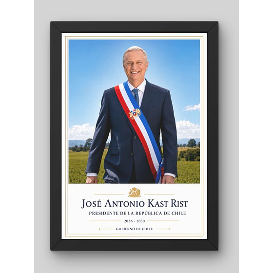 José Antonio Kast – cuadro estilo retrato Pigyfante