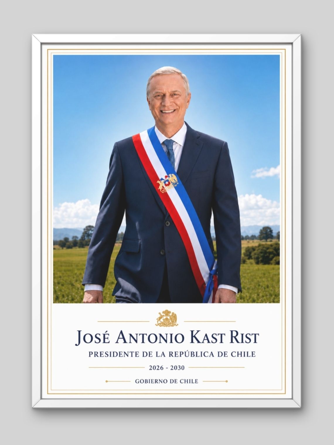 Cuadro Estilo Retrato – José Antonio Kast 2