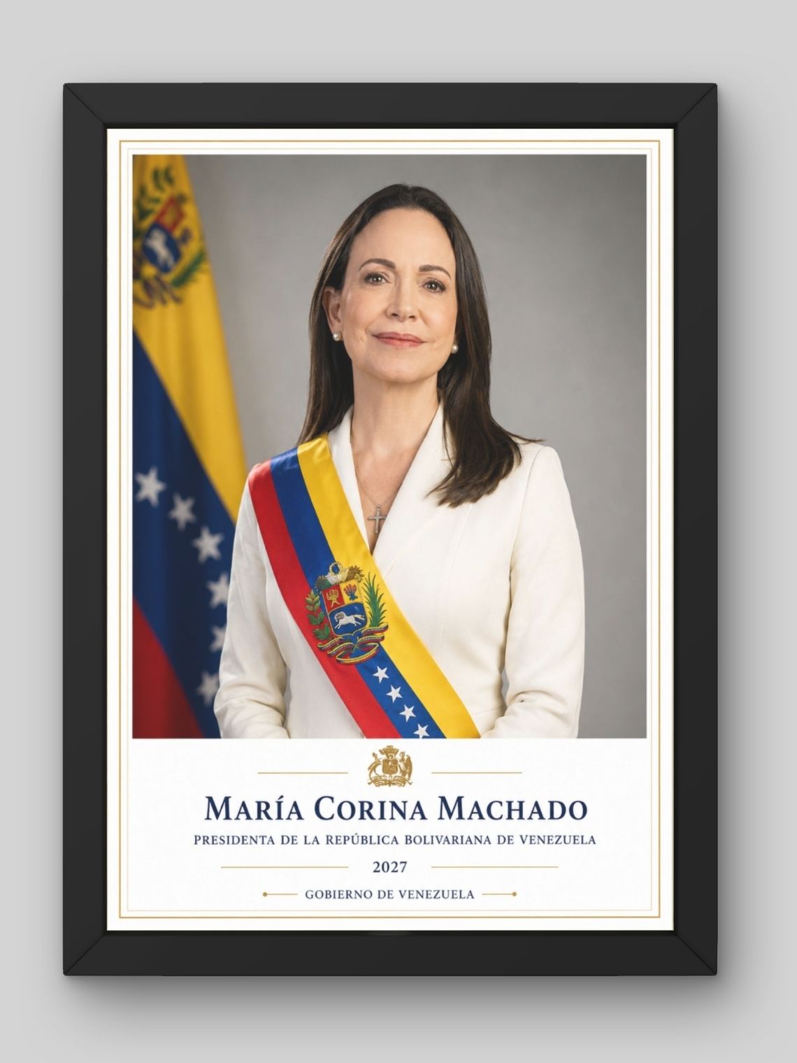Cuadro Estilo Retrato – María Corina Machado 1
