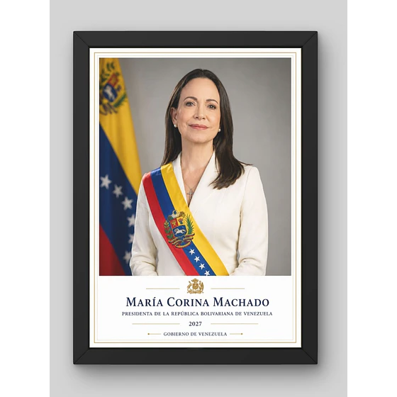 María Corina Machado – cuadro estilo retrato Pigyfante