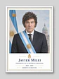 Cuadro Presidencial Estilo Retrato – Javier Milei - Miniatura 2