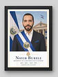 Cuadro Presidencial Estilo Retrato – Nayib Bukele - Miniatura 1