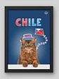 Cuadro Personalizado de Mascota – Edición Patriota Chilena - Miniatura 3