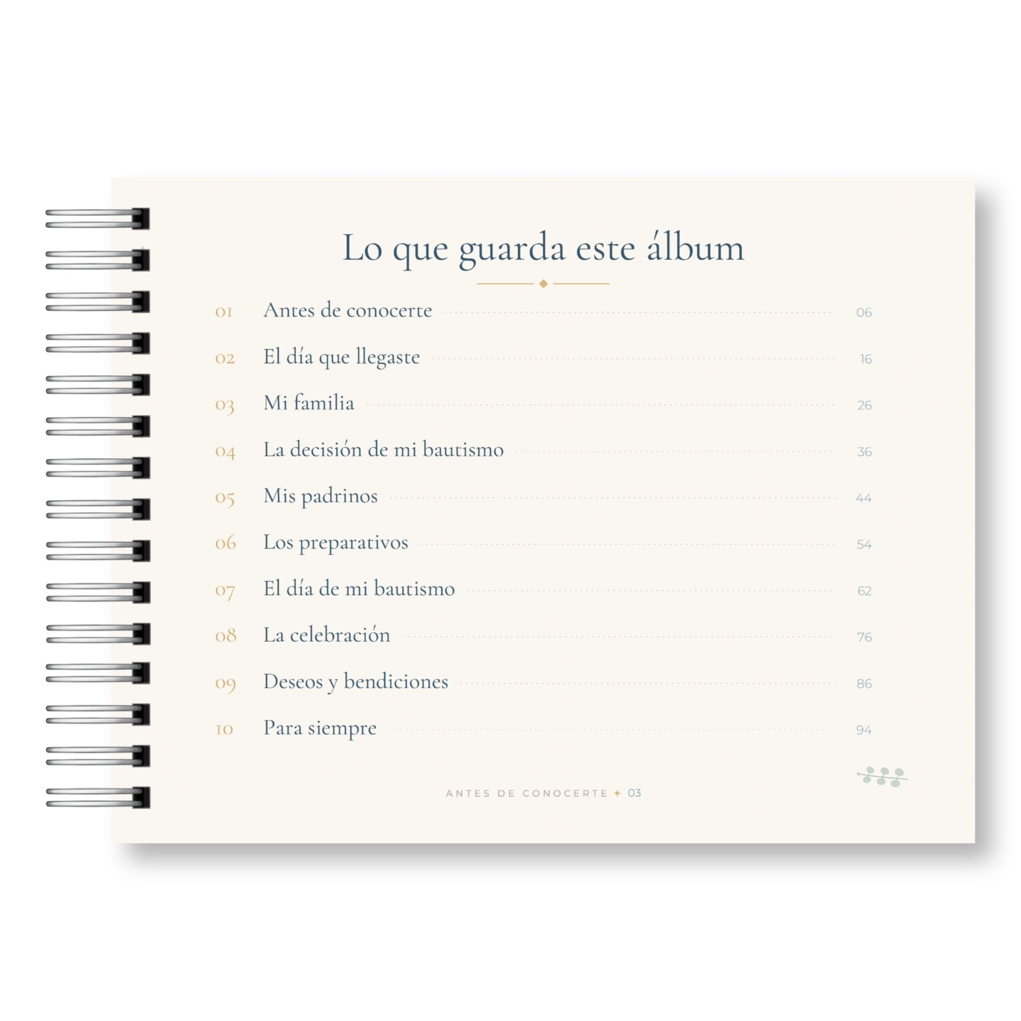 Álbum de Fotos y Recuerdos de Bautizo – 