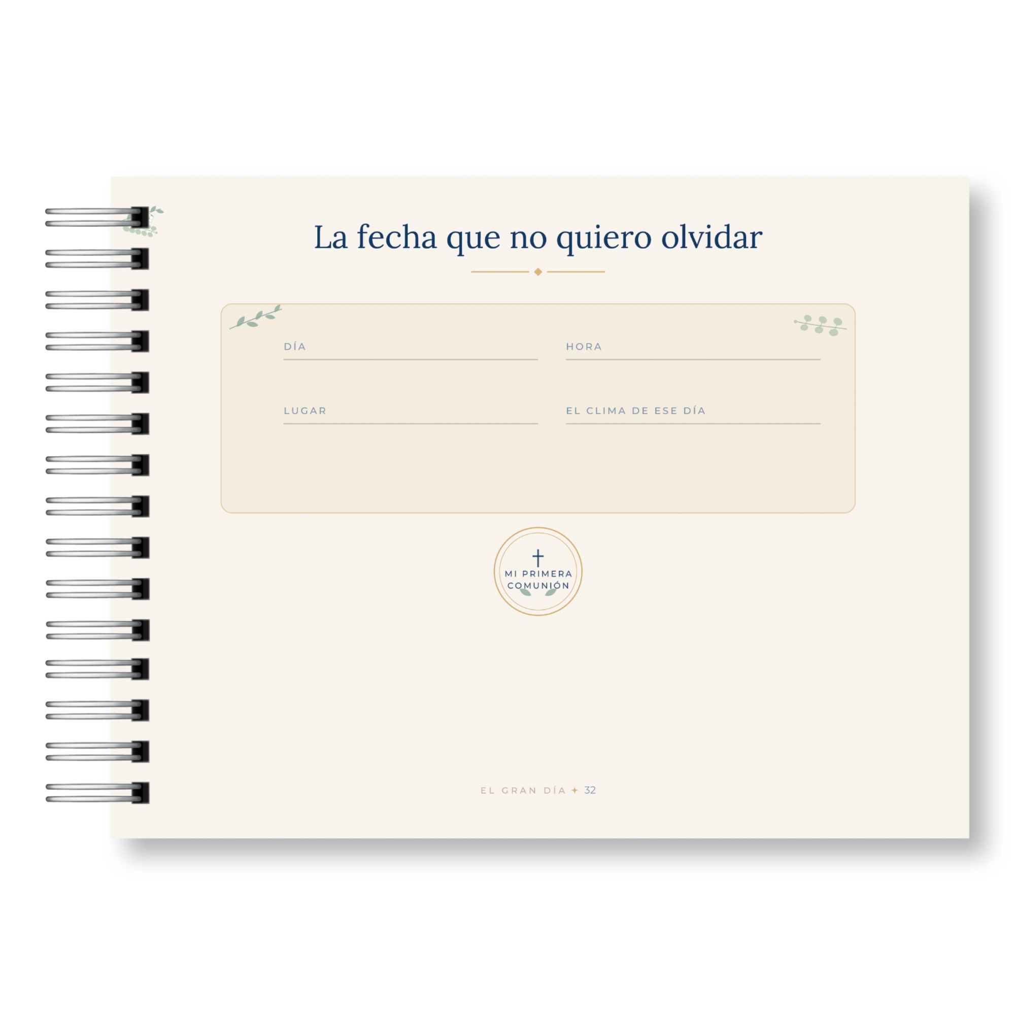 Álbum de Fotos y Recuerdos de Primera Comunión – 
