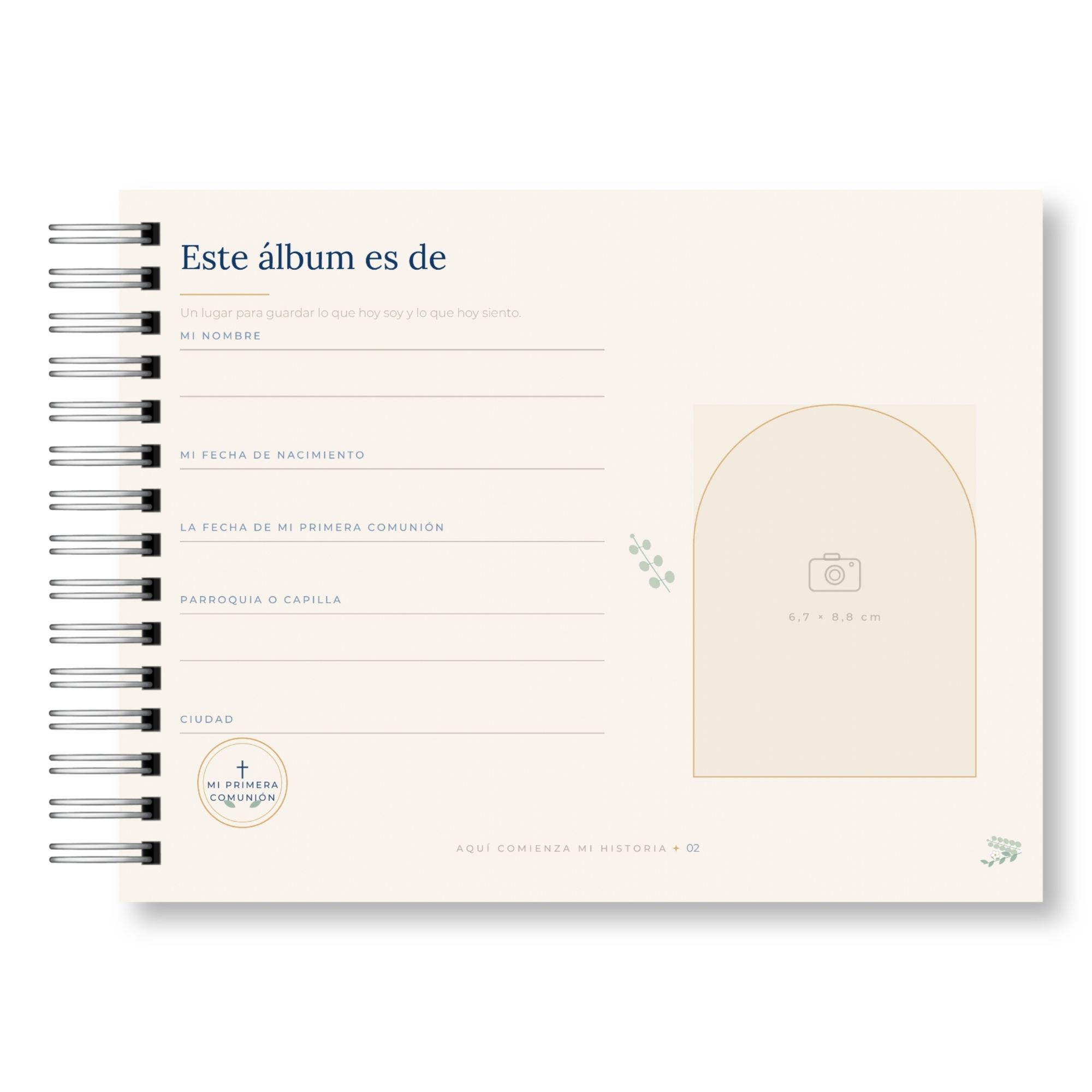 Álbum de Fotos y Recuerdos de Primera Comunión – 