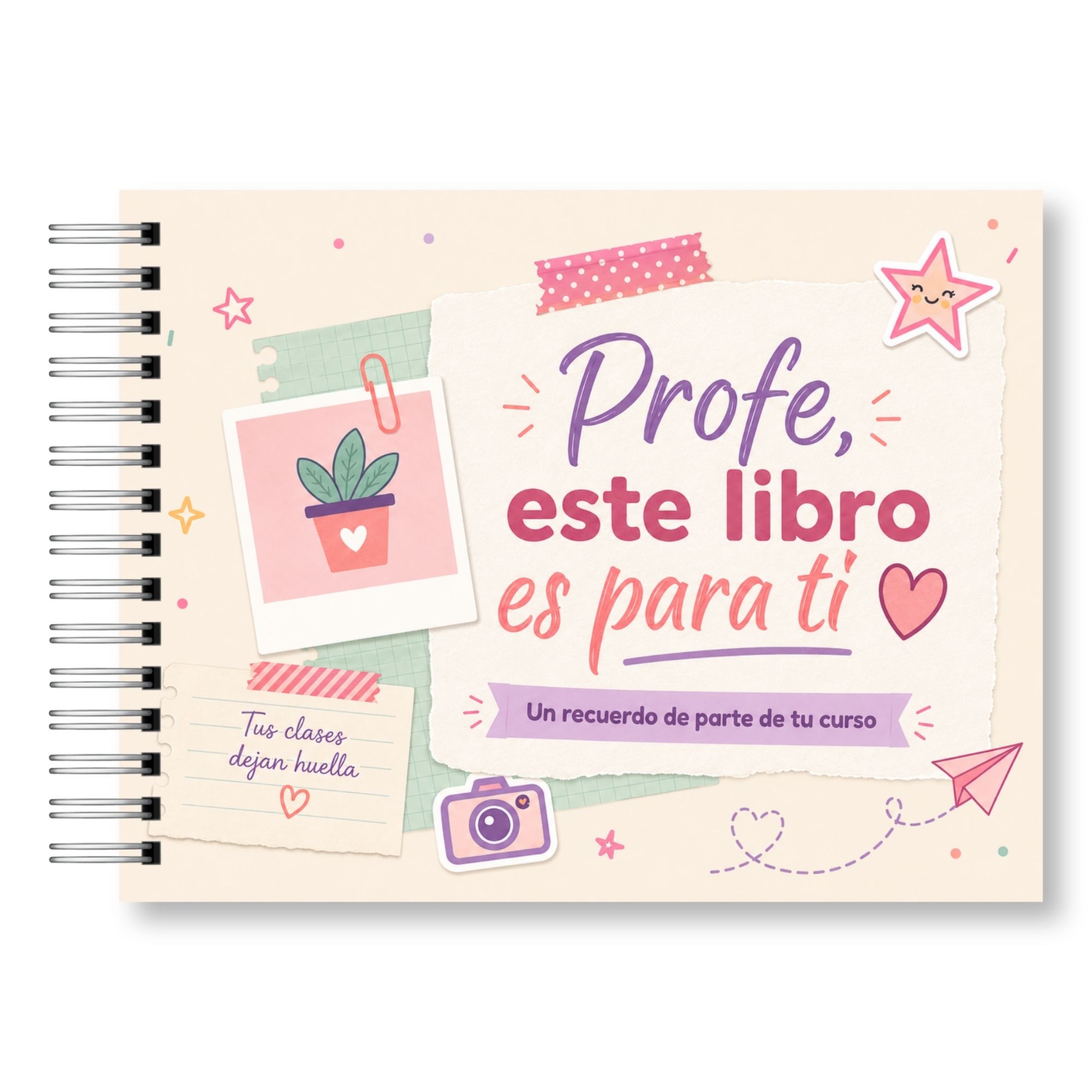 Libro de Recuerdos para Profesora – Profe, Este Libro es Para Ti Versión Profesora 1