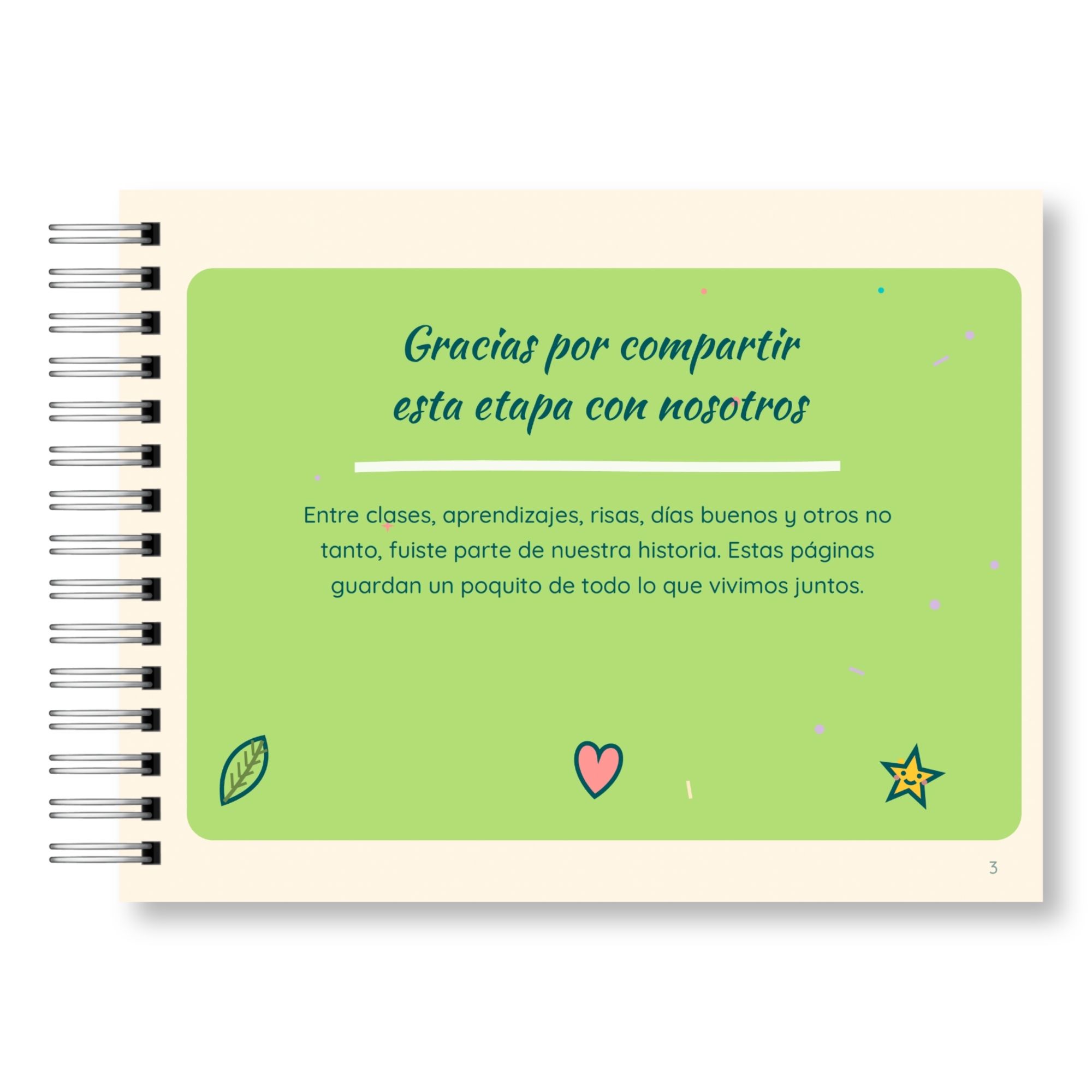 Libro de Recuerdos para Profesora – Profe, Este Libro es Para Ti Versión Profesora 4