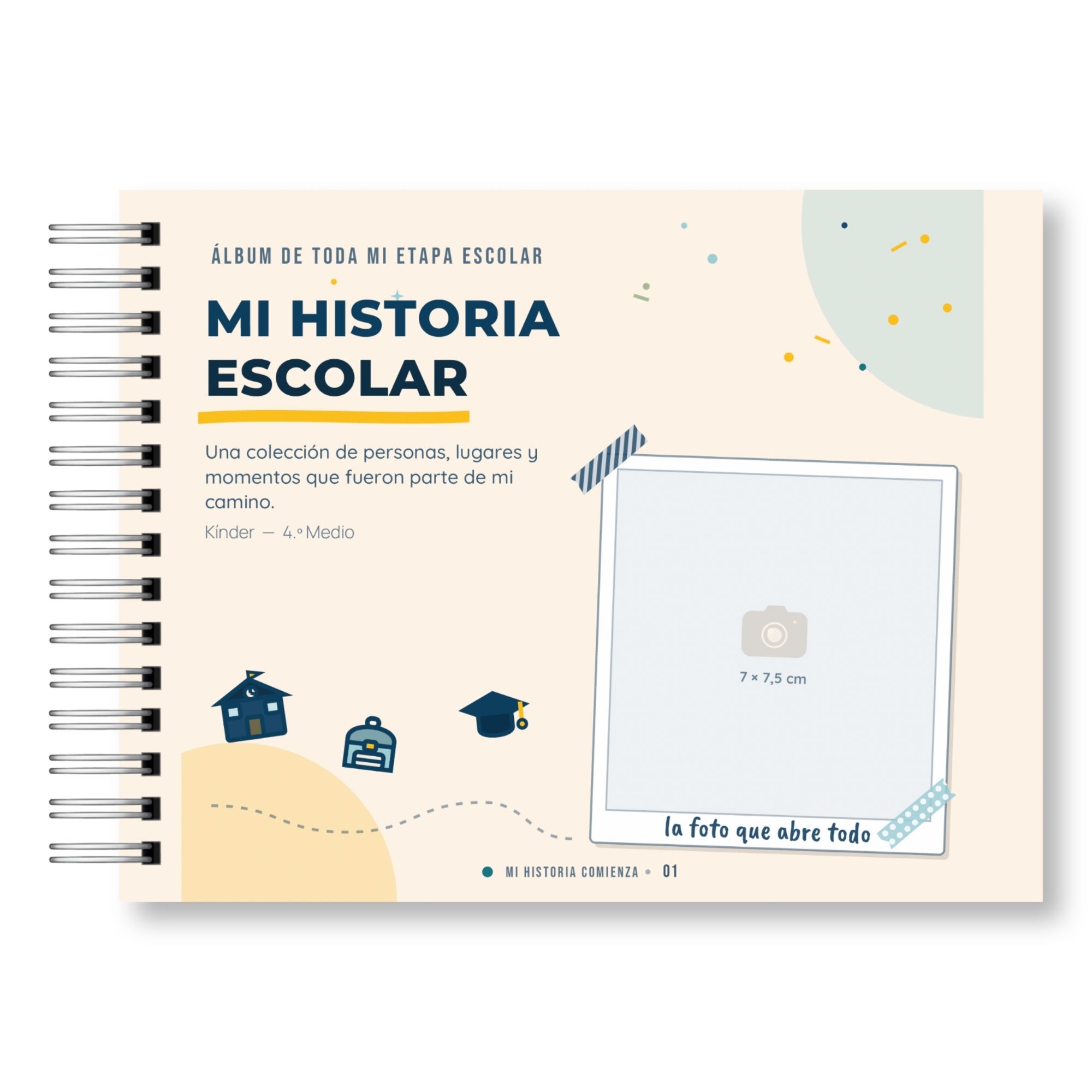 Álbum de Toda mi Etapa Escolar – Mi Historia Escolar Versión Hombre 2