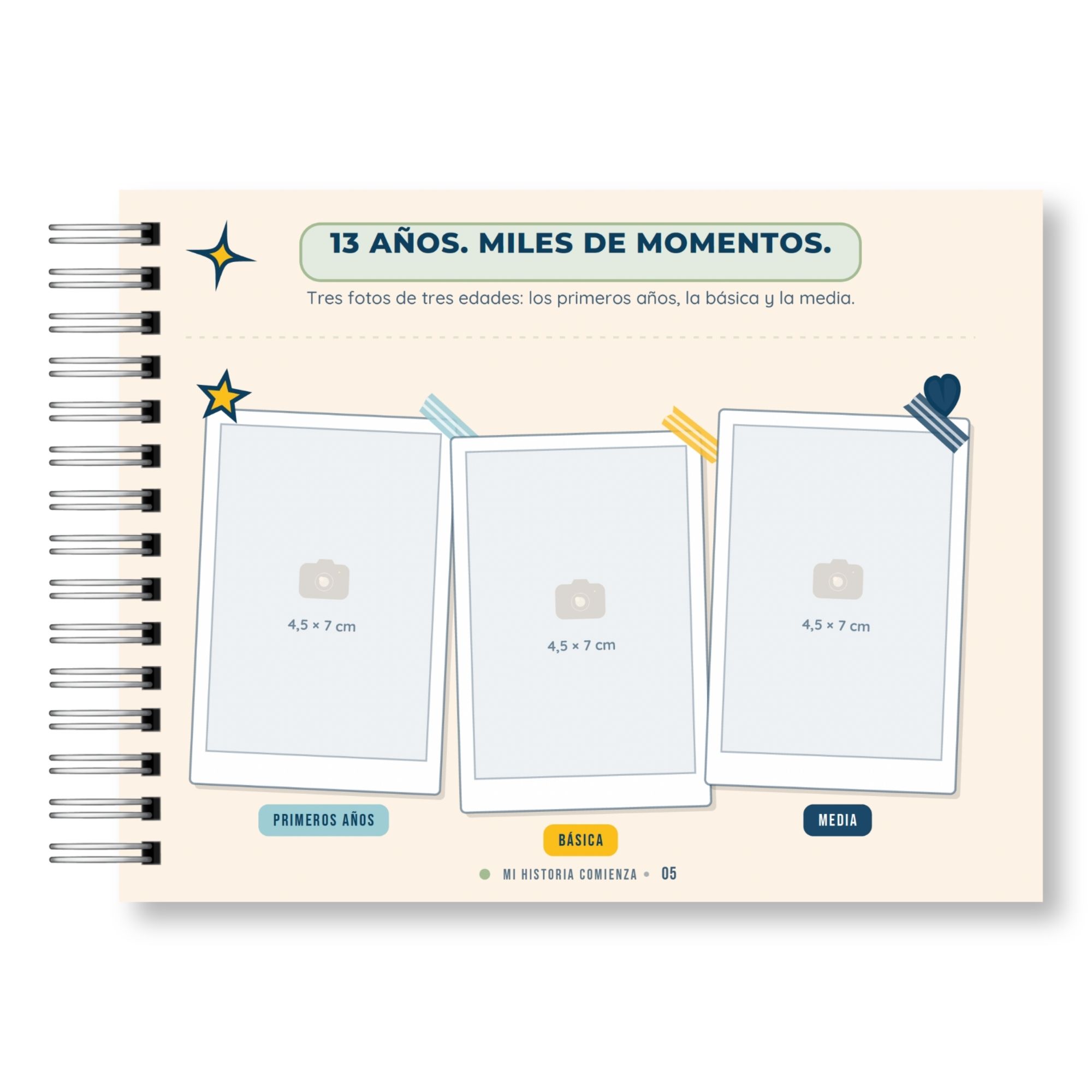Álbum de Toda mi Etapa Escolar – Mi Historia Escolar Versión Hombre 6