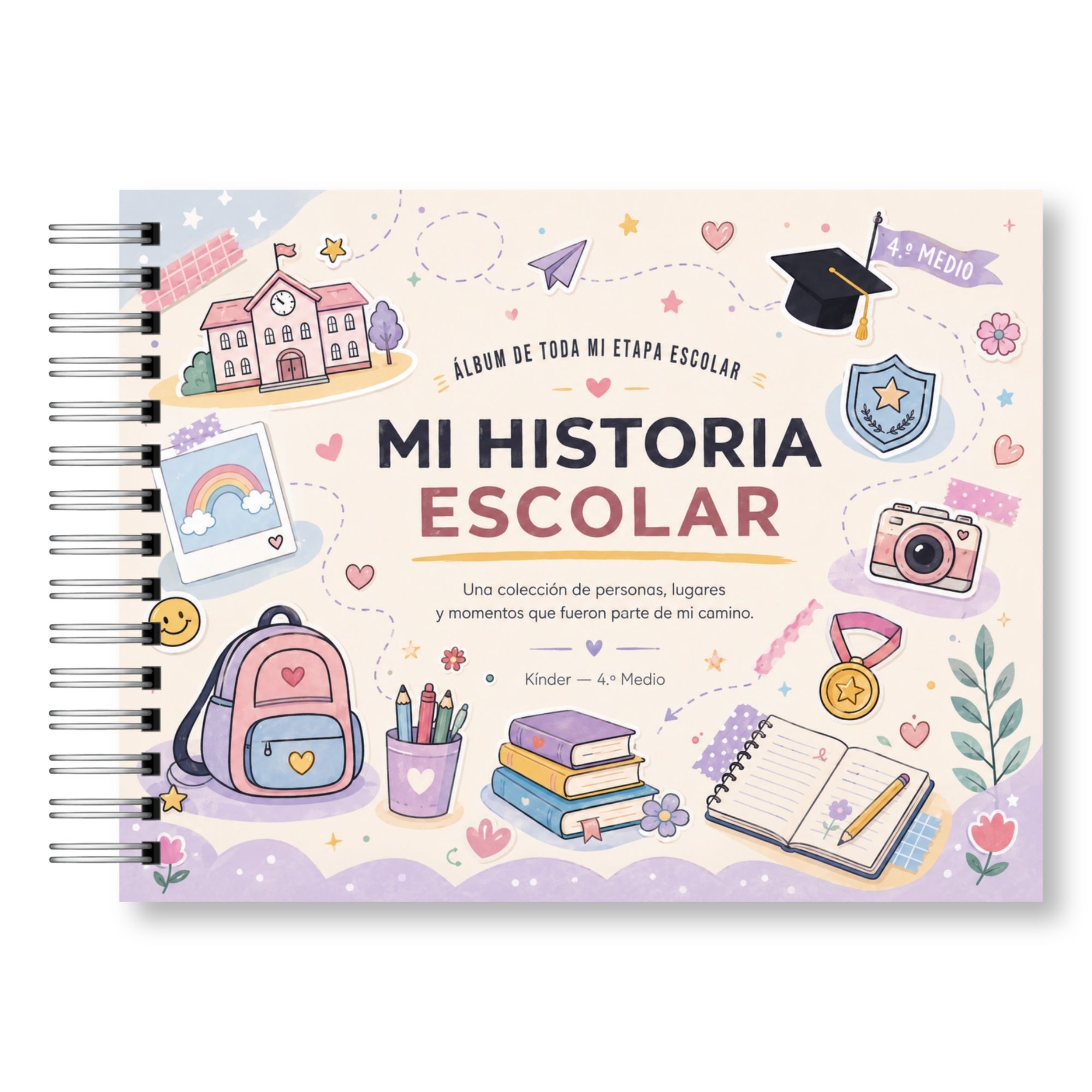 Álbum de Toda mi Etapa Escolar – Mi Historia Escolar Versión Mujer 12
