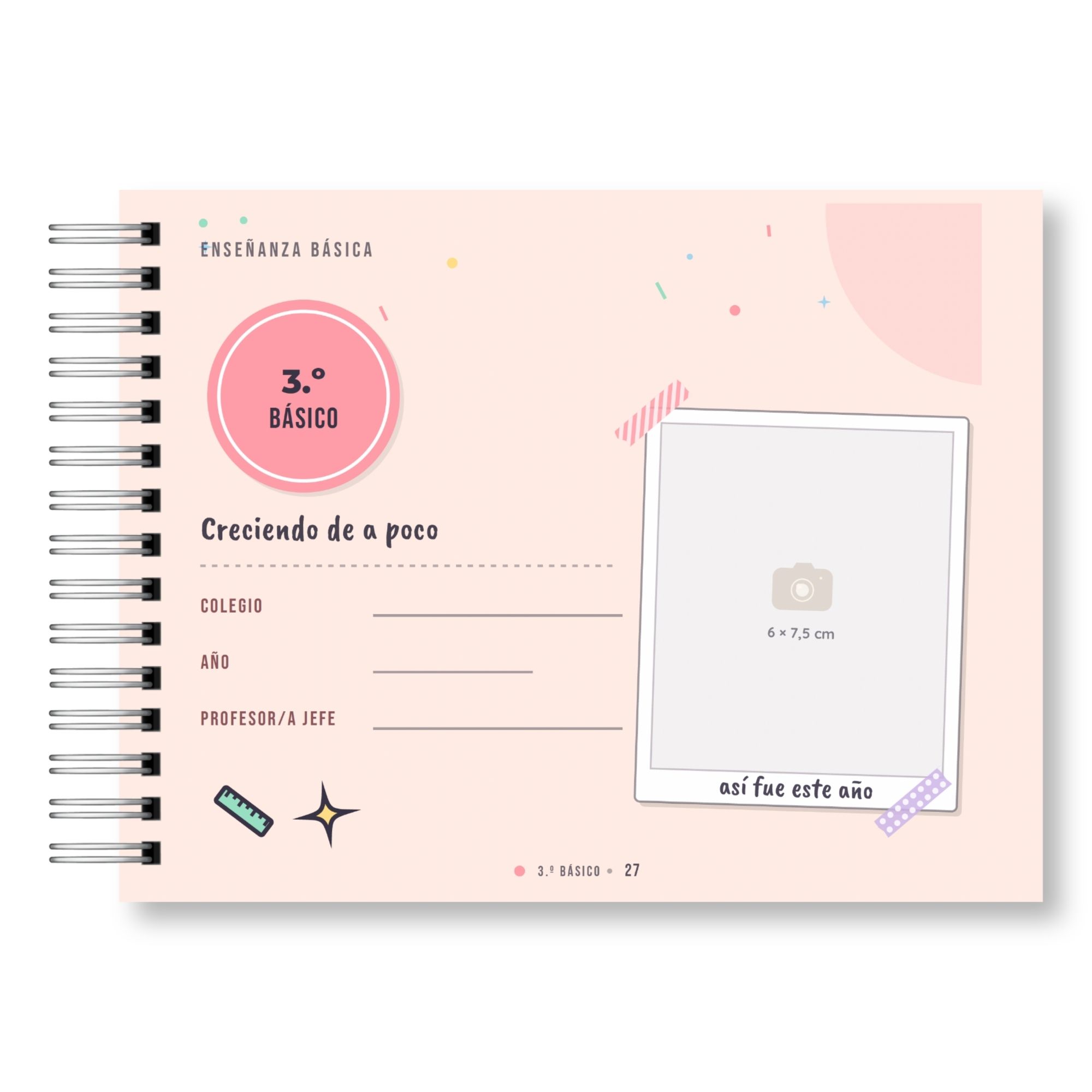Álbum de Toda mi Etapa Escolar – Mi Historia Escolar Versión Mujer 8