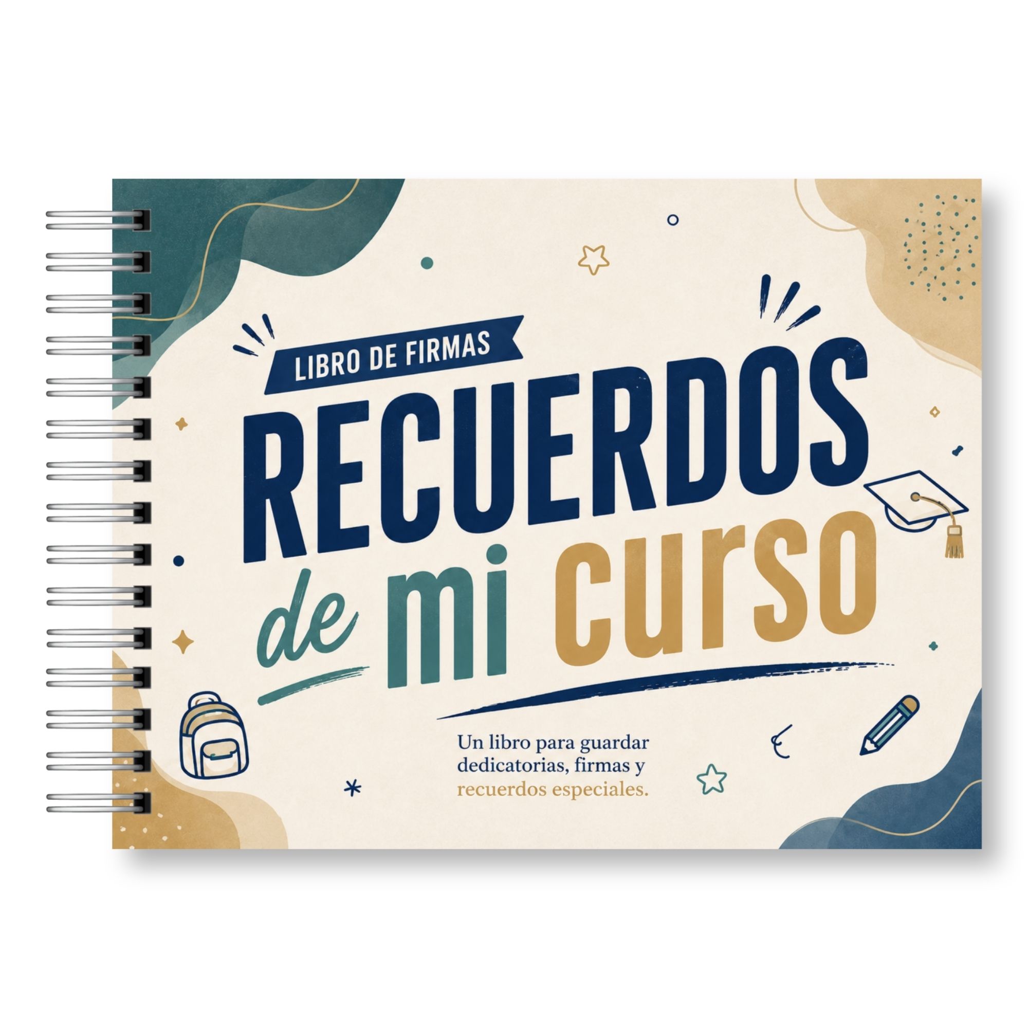 Libro de Firmas y Recuerdos del Curso – Mis Recuerdos Versión Varón 12