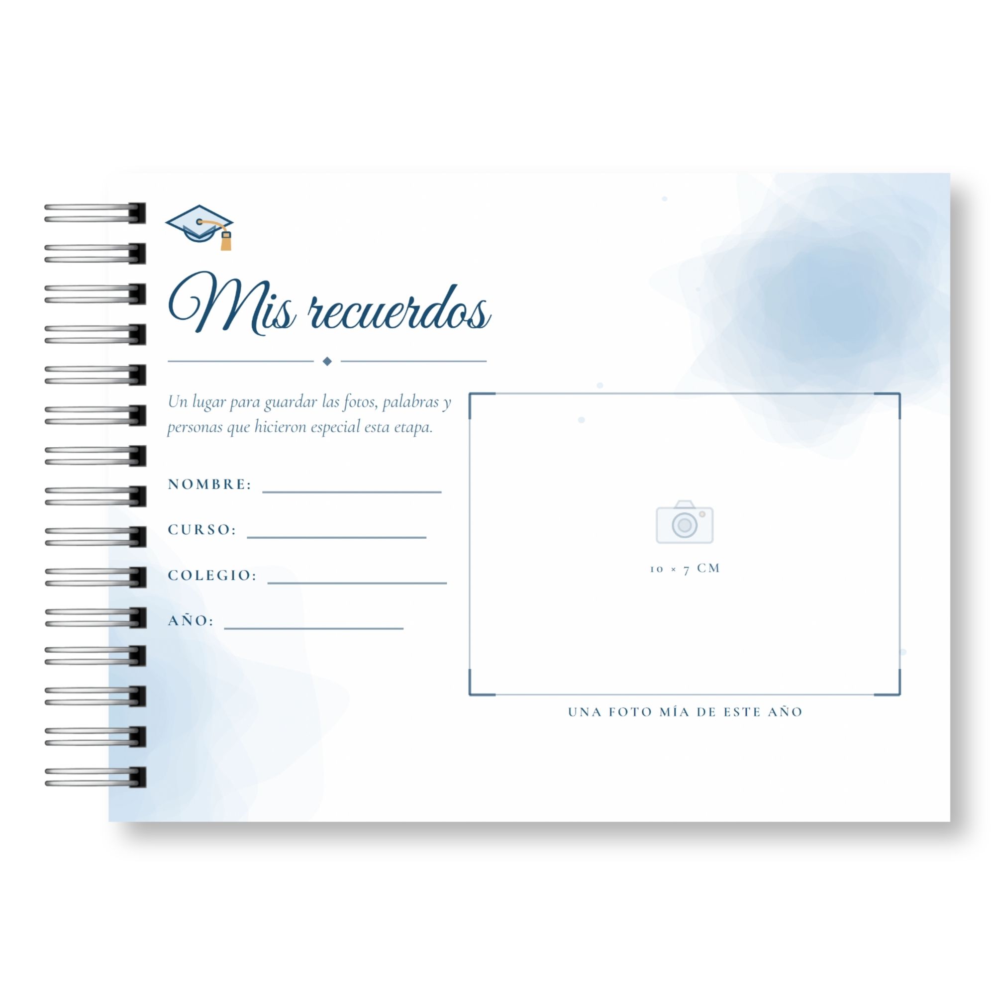 Libro de Firmas y Recuerdos del Curso – Mis Recuerdos Versión Varón 2