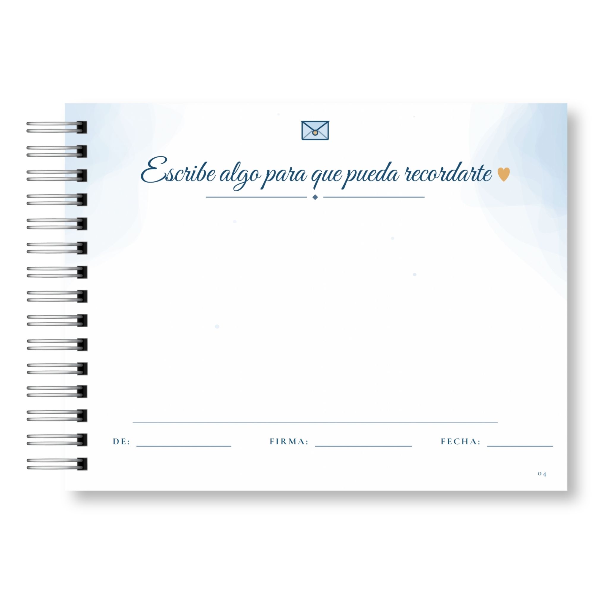 Libro de Firmas y Recuerdos del Curso – Mis Recuerdos Versión Varón 5