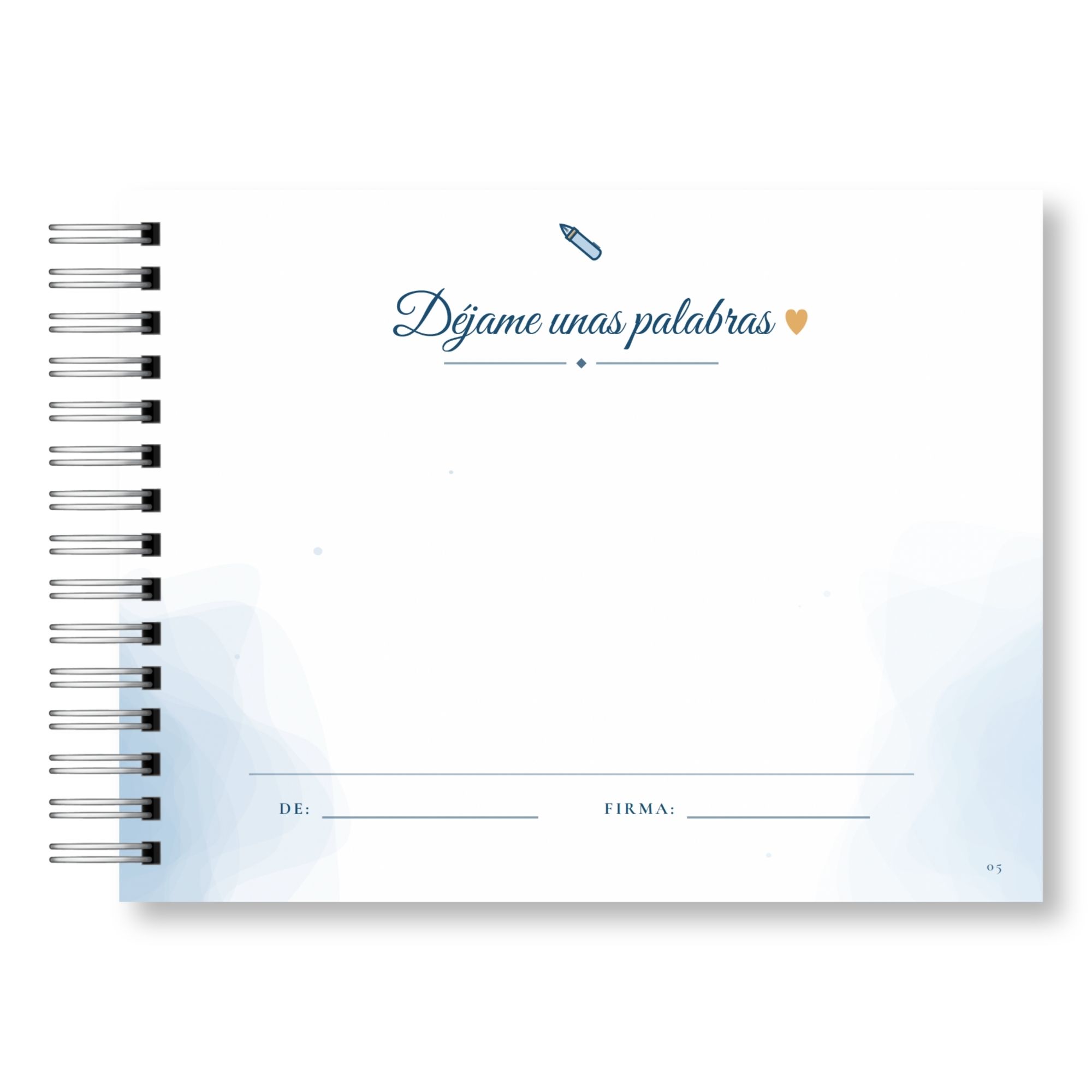 Libro de Firmas y Recuerdos del Curso – Mis Recuerdos Versión Varón 6